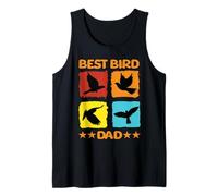 Mejor Pájaro Papá Pájaro Especies De Aves Mirlos Pájaros Cría Camiseta sin Mangas