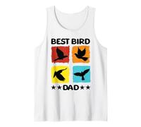 Mejor Pájaro Papá Pájaro Especies De Aves Mirlos Pájaros Cría Camiseta sin Mangas