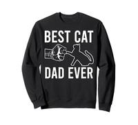 Mejor Papá de Gato Amante de los Felinos Sudadera