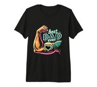 Mejor Papá de la Historia Día del Padre Futuro Papá Padre Camiseta Premium