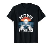 Mejor papá junto al lago Vacaciones Tiempo de relajación, papá padre da Camiseta
