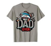 Mejor papá pescando, día del padre, amante de la pesca papá camiseta, mejor Camiseta