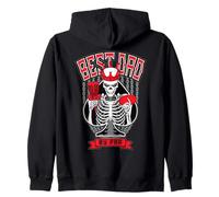 Mejor papá por par Disc Golf Ace of Spades Gothic Skull King Sudadera con Capucha