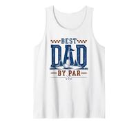 Mejor papá por par Golfing Father Golfer Design Camiseta sin Mangas
