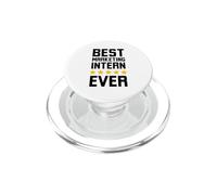 Mejor pasante de Marketing Divertido Humor de Marketing 5 Estrellas PopSockets PopGrip para MagSafe