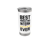 Mejor pasante de marketing divertido humor de marketing 5 estrellas Vaso térmico de acero inoxidable de doble pared
