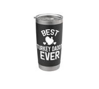 Mejor pavo papá siempre amante de pavo Vaso térmico de acero inoxidable de doble pared