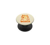 Mejor Perro del Mundo: Golden Retriever Perros Gráficos PopSockets PopGrip Adhesivo