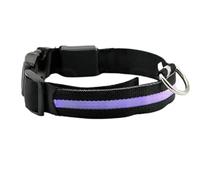 Mejor Perro visibilidad y seguridad - USB Batería LED perro seguridad Collar - LED de pilas - se conecta a dispositivos - no - gran diversión - tu perro es más visible y seguro (NEGRO MEDIANO)