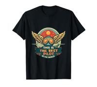 Mejor Piloto Orgullo Mundial Aviador Camiseta