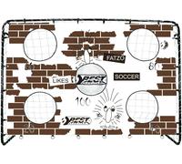 Mejor Portería De Fútbol FATZO 213 X 152cm Con Red Y Pared De Tiro