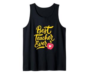 Mejor Profesor Maestra Docente Agradecimiento Camiseta sin Mangas