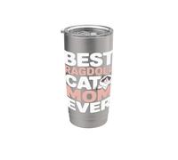 Mejor Ragdoll Cat Mom Ever Ragdoll Cat Lover Vaso térmico de acero inoxidable de doble pared