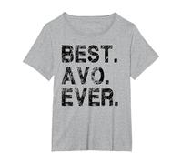 Mejor Regalo de cumpleaños para AVO Ever Día del Padre Divertido para AVO Camiseta, Mujer Tallas Grandes, Gris Jaspeado, 6XL Grande