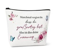Mejor Regalo de Novia,Bolsa de Cosméticos para Mejor Amigo,Bolsa de Maquillaje Pequeña Hermana Regalo Con Cremalleras Gancho para Novia Colegas Novia, Color 3, 20 x 14 cm