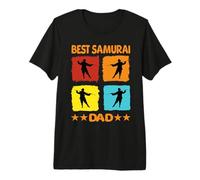 Mejor Samurai Papá Samurai Japonés Ninja Guerreros Japoneses Camiseta Premium