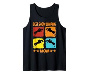 Mejor Show Saltando Mamá Mostrar Jinete Caballos Caballos Camiseta sin Mangas