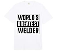 Mejor Soldador papá Soldador más Grande del Mundo Comfort Colors Adult Heavyweight T-Shirt