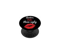 Mejor Tarde Que Feo, Novedad Estilo periódico Mujeres arregladas PopSockets PopGrip Adhesivo