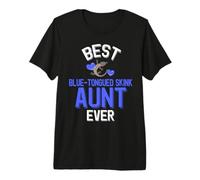 Mejor tía Skink de Lengua Azul Camiseta Premium