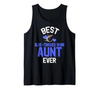 Mejor tía Skink de Lengua Azul Camiseta sin Mangas