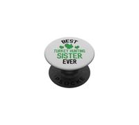 Mejor Turquía Caza Hermana Turquía Hunter PopSockets PopGrip Adhesivo