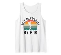 Mejor Vendedor por par Ventas Divertidas Golf Humor Retro Camiseta sin Mangas