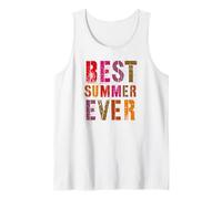 Mejor Verano del Último día de Vacaciones para niños Personal del Campamento anfitrión Camiseta sin Mangas