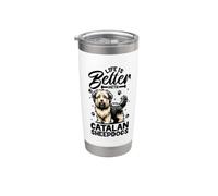 Mejor vida con Gos d'Atura Català Vaso térmico de acero inoxidable de doble pared