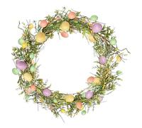 Mejora De La Decoración : Esta Guirnalda De Pascua Mejora El Ambiente De Cualquier Habitación Al Presentar Huevos De Pascua Combinados con Abundante Vegetación, Creando Un Ambiente Cálido Y Aco