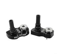 Mejora el rendimiento de la bicicleta Utiliza este fiable adaptador de freno AL7075 V para ganar un extra de 22 mm (negro)