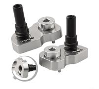 Mejora el rendimiento de la bicicleta Utiliza este fiable adaptador de freno AL7075 V para ganar un extra de 22 mm (plata)