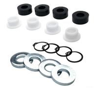 Mejora el rendimiento de tu cubierta de cortacésped con este kit de herramientas de 16 piezas para F123 7434-1 5727-1 5740-2 con bujes y anillos de presión