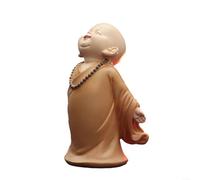 Mejora la decoración de tu hogar con estatuas de monje pequeño budista hechas a mano, respetuosa con el medio ambiente (6#)