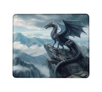 Mejora la precisión y la Velocidad Alfombrilla de Ratón Dragon 3D Mountain Landsc Cloud Sky Fly Dinosaurio Alfombrilla Ratón Mouse Mat 25x30cm para Jugadore,PC,Ordenador