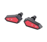 Mejora la protección con deslizadores de marco, parachoques de aluminio, protectores contra choques fáciles de montar para motocicletas.(Red)