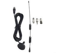 Mejora la recepción estéreo con antena FM/AM interior, soporte de base magnética, compatible con sistemas AV Audio Vedio