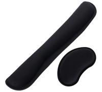 Mejora la velocidad de escritura, cojín relleno de gel, reposamuñecas ergonómico para teclado, base antideslizante para escritorio, 13,8 * 7,5 * 2