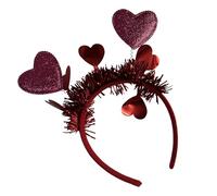 Mejora tu aspecto de San Valentín con esta diadema con temática de corazón con purpurina, accesorios para el cabello para mujeres y niñas, accesorio de San Valentín