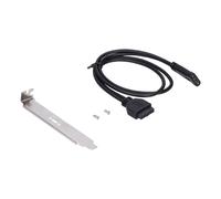 Mejora tu conectividad, adaptador de panel frontal USB-C de alta velocidad, convierte USB2.0 de 19 pines a toma externa tipo C, admite velocidad de