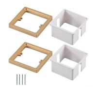 Mejora tu configuración de cableado con este par de espaciadores cuadrados de salida eléctrica (10 mm)
