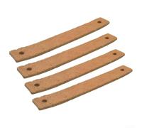 Mejora tu equipo de entrenamiento con 4 pastillas de freno de alto rendimiento para bicicleta de gimnasio en lana/piel de vaca (4 almohadillas de cuero vacuno)