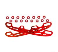 Mejora tu experiencia de patinaje en línea con accesorios de hoja de acero inoxidable de alta calidad (rojo grande)