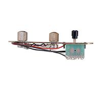 Mejora tu guitarra con juego de placas de control con cable de 3 vías, reemplazo perfecto para guitarras giratorias, incluye interruptor y perillas, para accesorios de guitarra, cobre