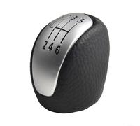 Mejora tu palanca de cambios con perilla de cambio de 6 velocidades para LAGUNA 3 III para Coupe plateado mate y cuero negro