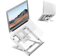 Mejora tu productividad: Soporte portátil de aluminio para portátil con inclinación ergonómica, aluminio de alta calidad que garantiza