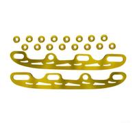 Mejora tus habilidades de patinaje con cuchillas de patinaje de hielo de acero inoxidable, perfectas para modificación de patines (amarillo pequeño)