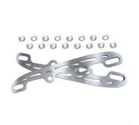 Mejora tus habilidades de patinaje con cuchillas de patinaje de hielo de acero inoxidable, perfectas para modificación de patines (plata pequeña)