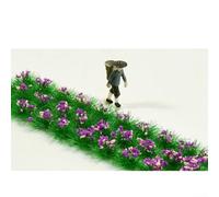 Mejora tus manualidades en miniatura con diversos césped estático para mechones en diseños de flores irregulares (violeta)