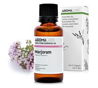Mejorana Dulce BIO (Origanum majorana) - 30 mL - Aceite Esencial Quimiotipado y Certificado AB - Sistema nervioso - Aroma Labs
